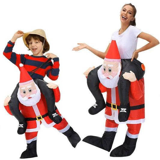 Christmas Santa Claus Adult Inflatable Costume