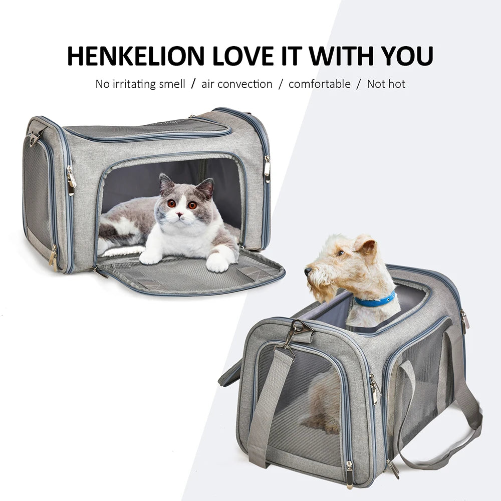 Airline-Approved Pet Carrier Backpack - Soft Travel Bag for Cats & Dogs