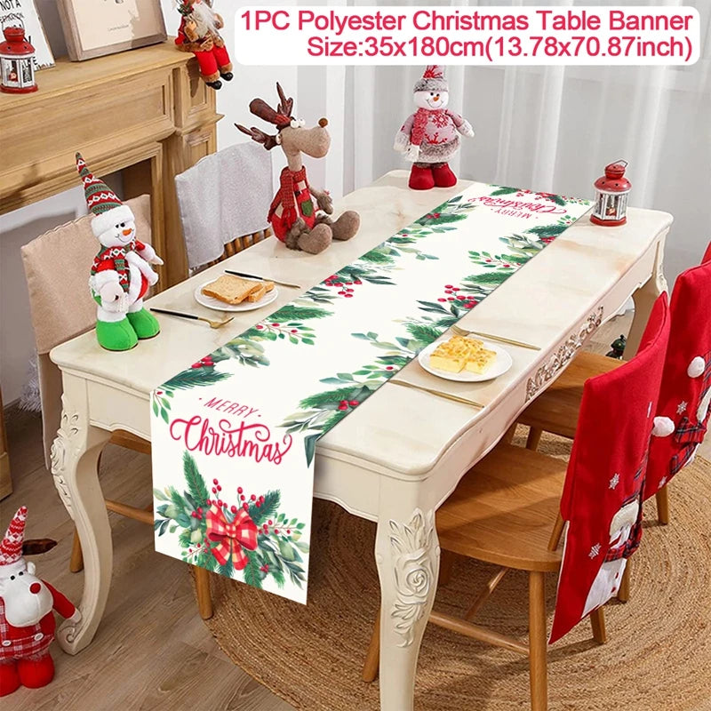 Christmas Table Runner - Festive Decor for Home