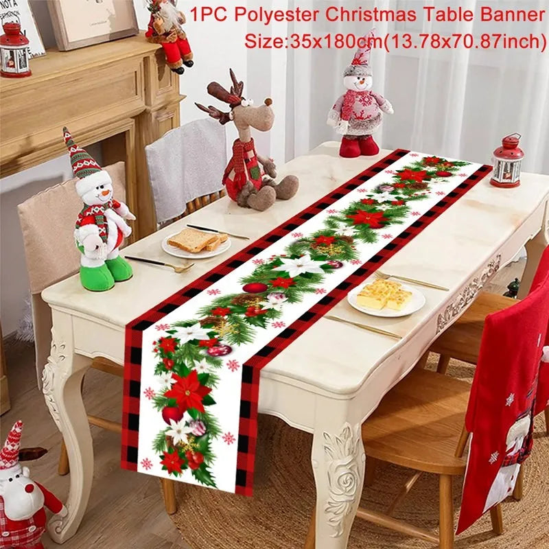 Christmas Table Runner - Festive Decor for Home