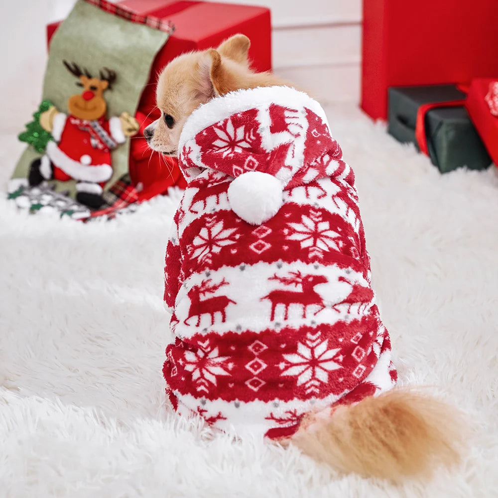 Christmas Puppy Jumpsuit for Small & Medium Dogs