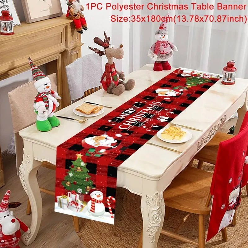 Christmas Table Runner - Festive Decor for Home