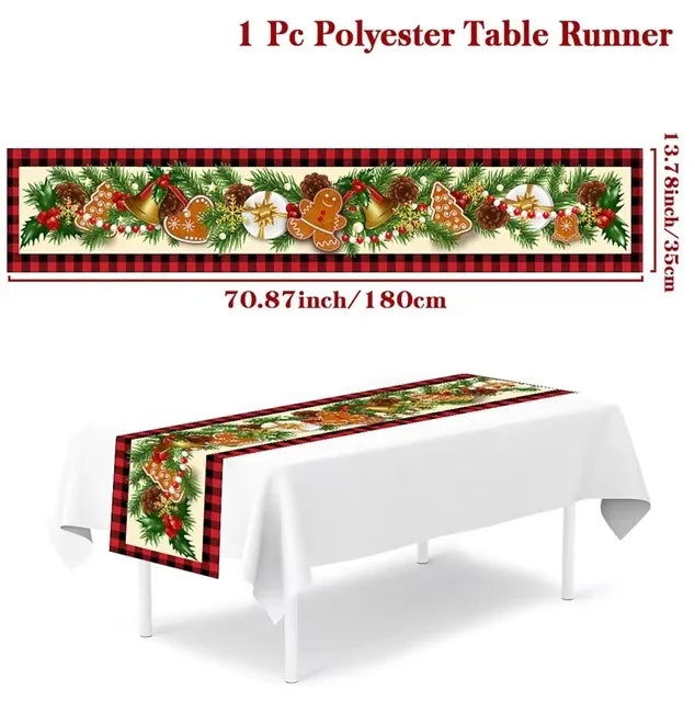 Christmas Table Runner - Festive Decor for Home