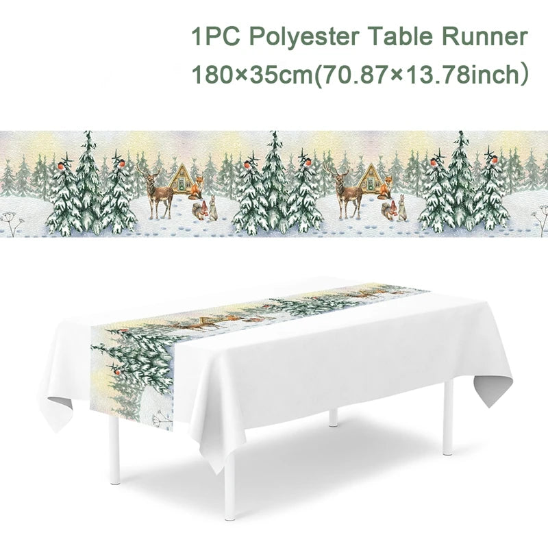 Christmas Table Runner - Festive Decor for Home