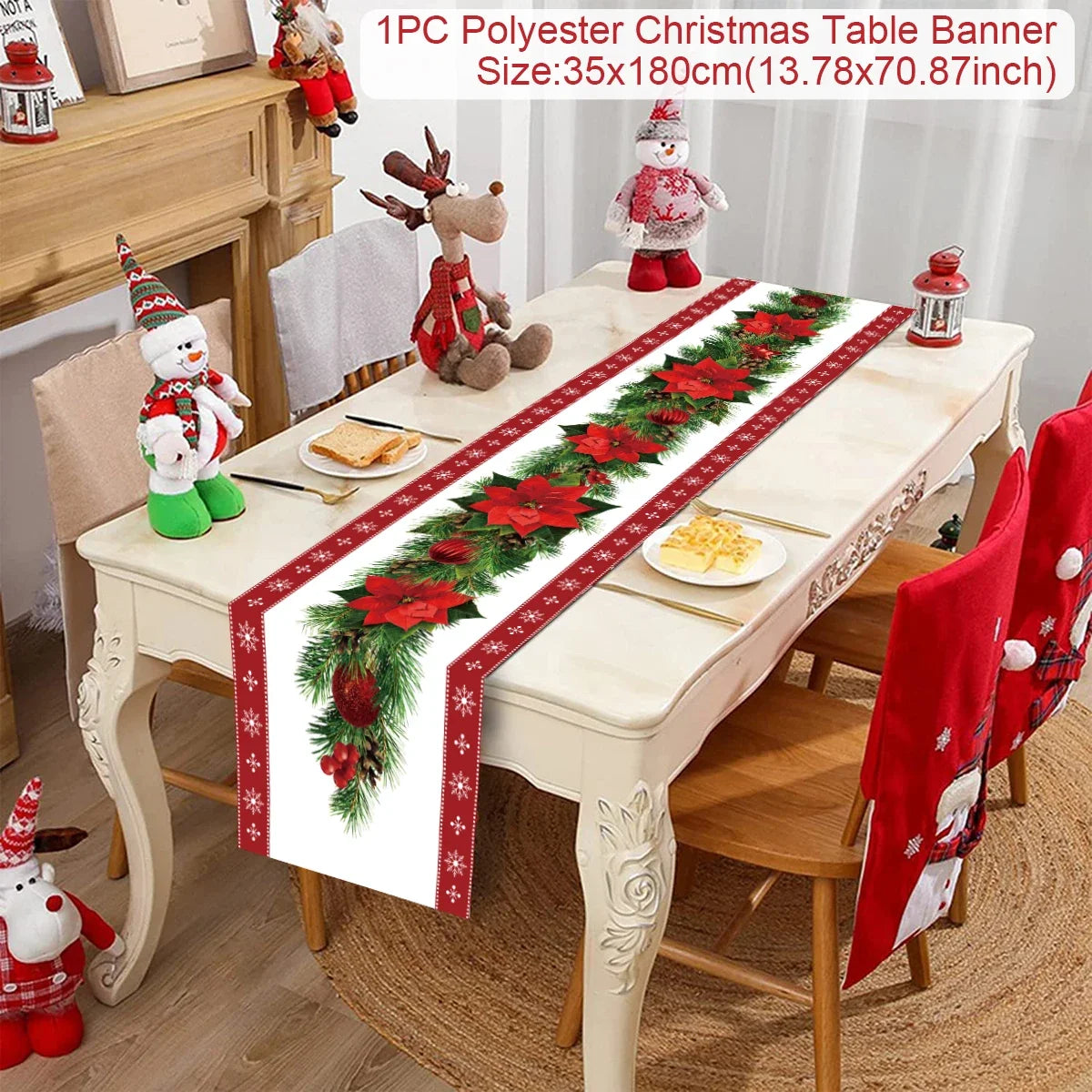 Christmas Table Runner - Festive Decor for Home