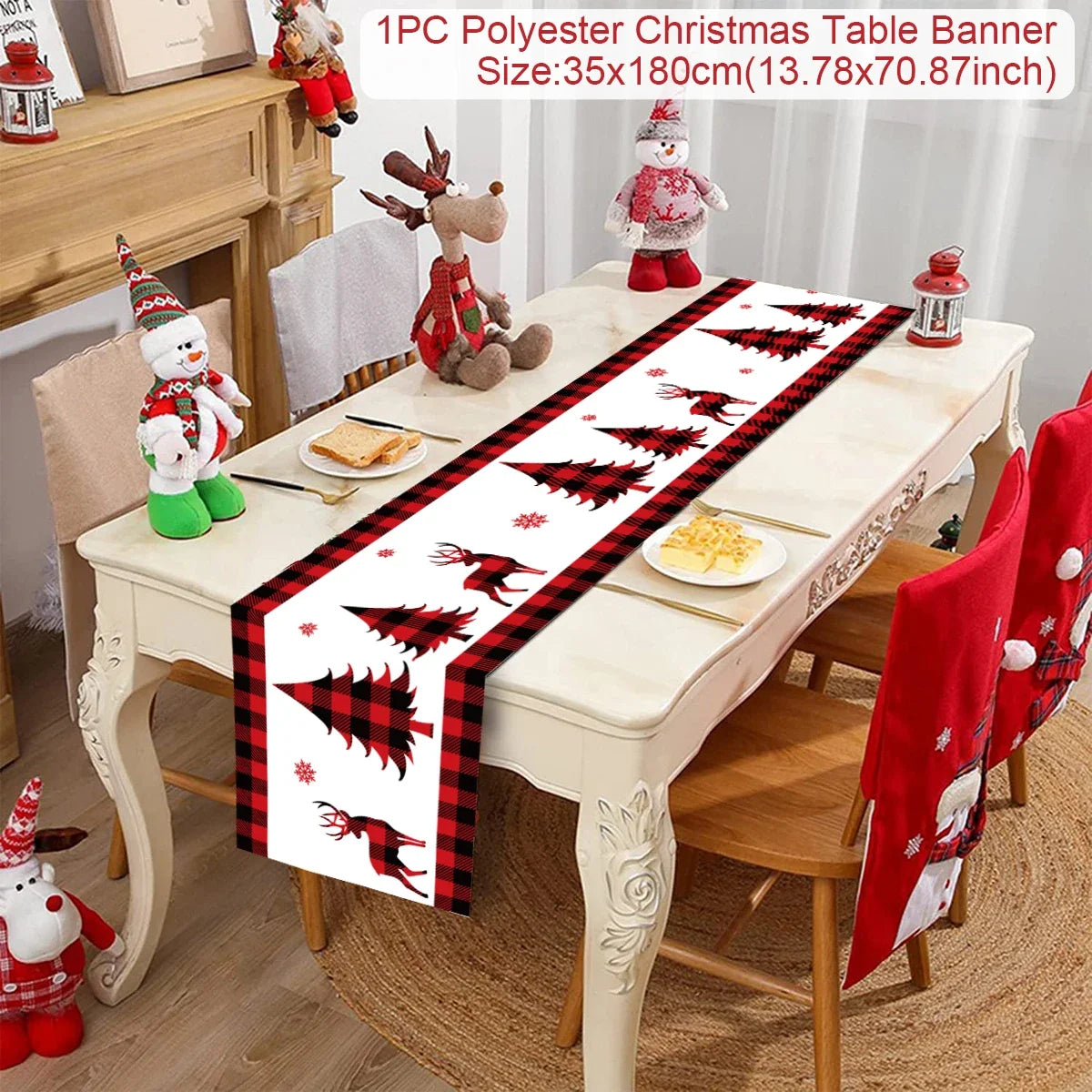 Christmas Table Runner - Festive Decor for Home