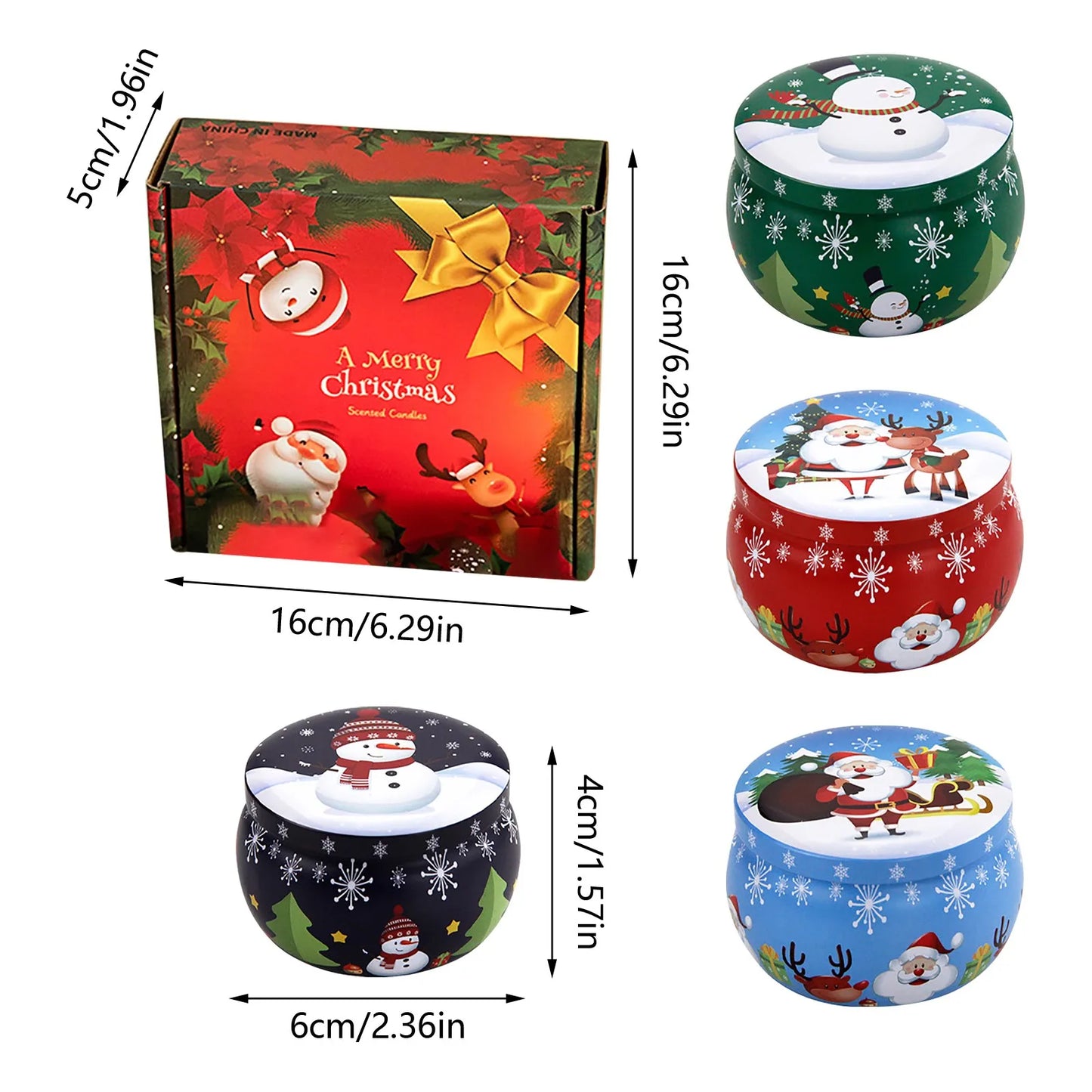 Christmas Aromatherapy Candle Gift Set