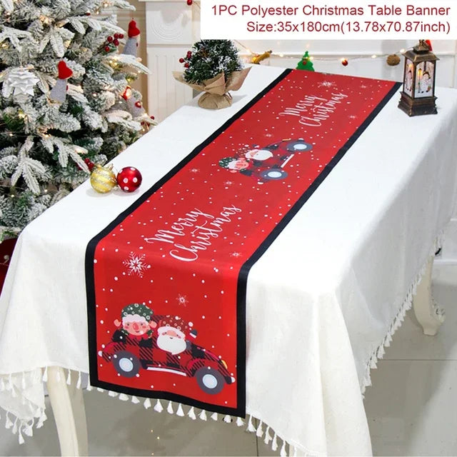 Christmas Table Runner - Festive Decor for Home