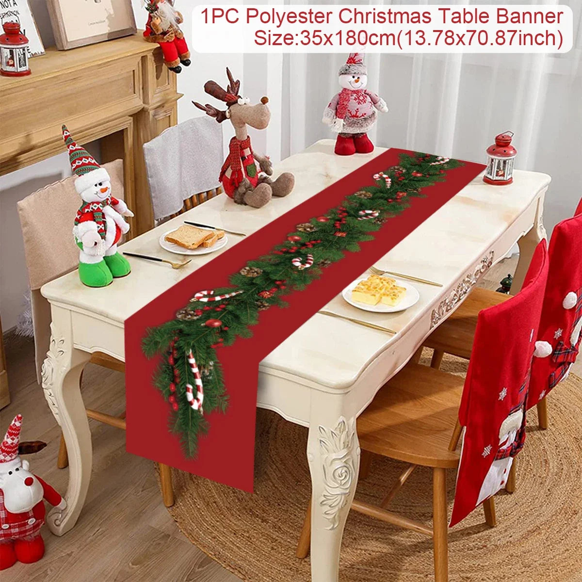 Christmas Table Runner - Festive Decor for Home