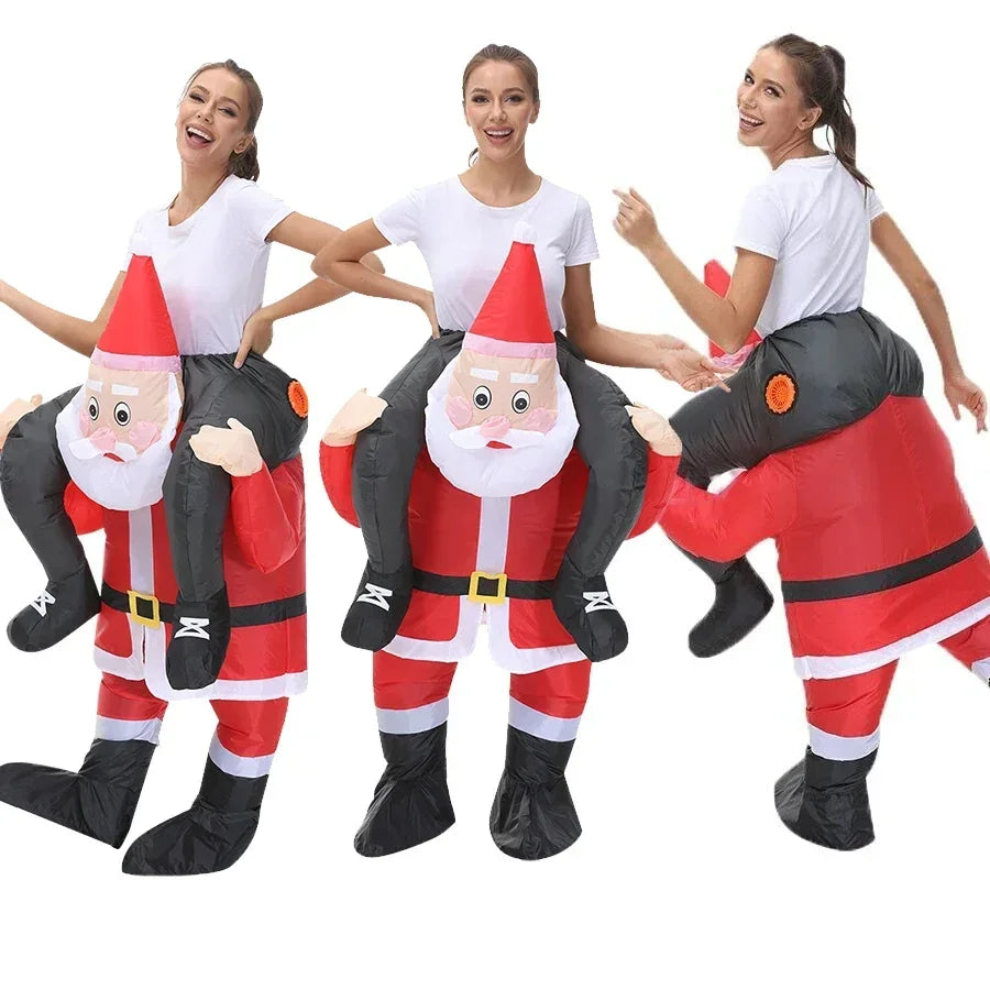 Christmas Santa Claus Adult Inflatable Costume