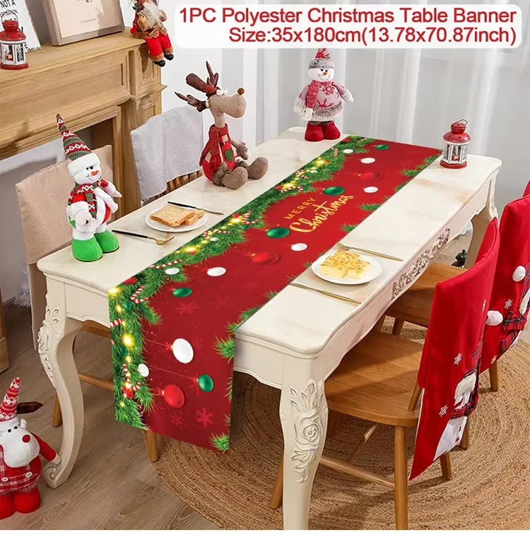 Christmas Table Runner - Festive Decor for Home