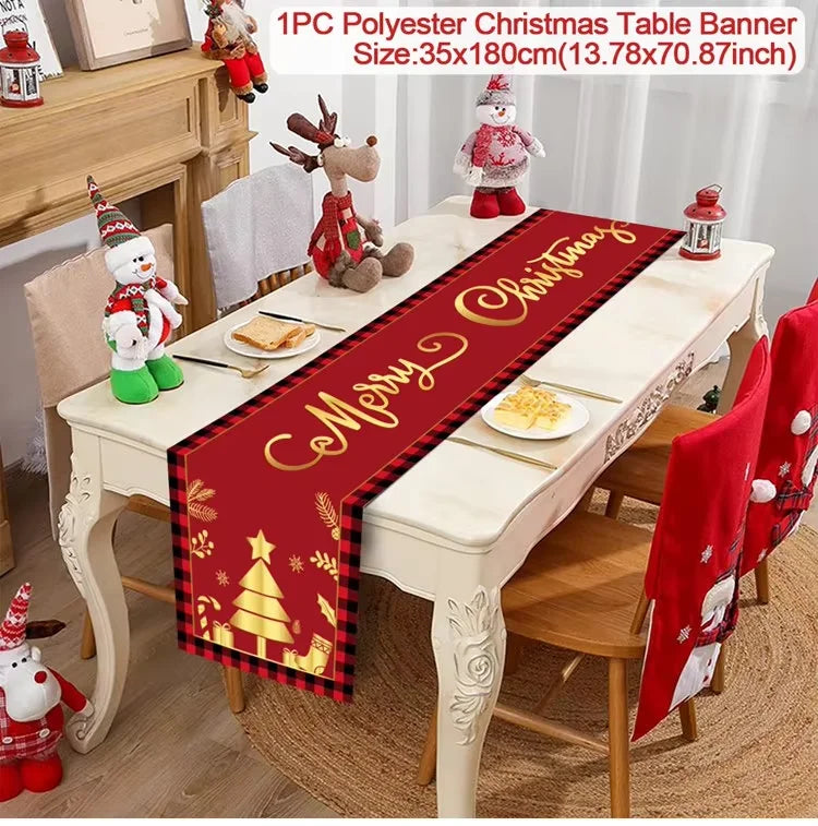 Christmas Table Runner - Festive Decor for Home