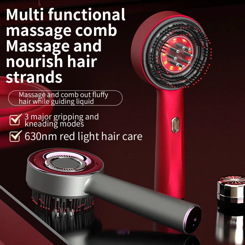 Electric Vibration Massage Comb & Oil Applicator