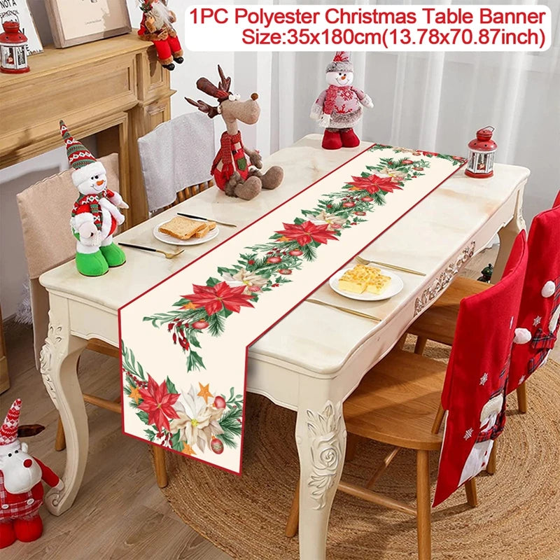 Christmas Table Runner - Festive Decor for Home